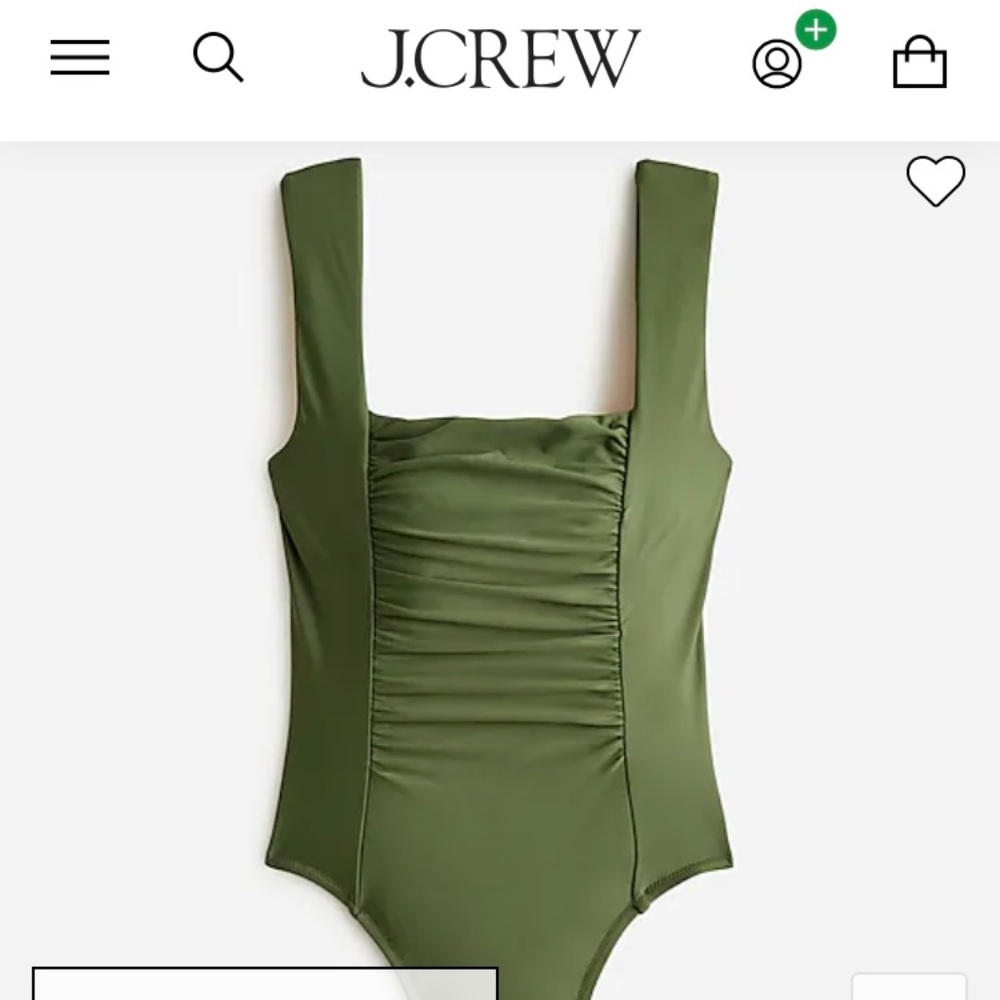 NWT Jcrew one piece green size 6